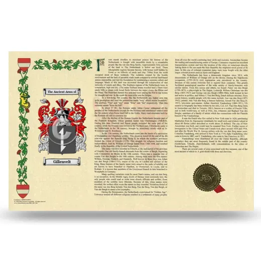 Gillenvelt Armorial History Landscape Style