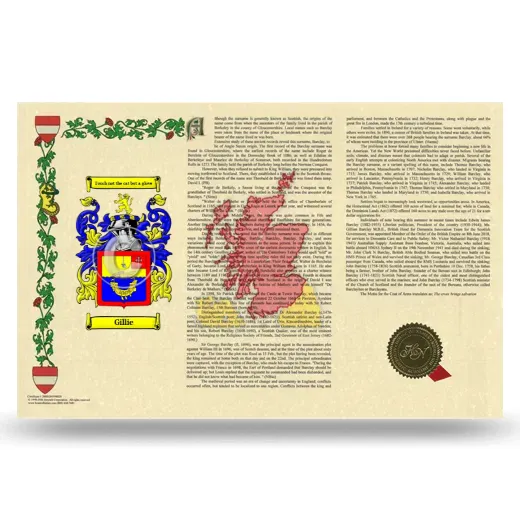 Gillie Armorial History Landscape Style