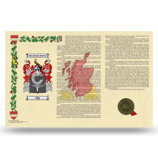Gilp Armorial History Landscape Style