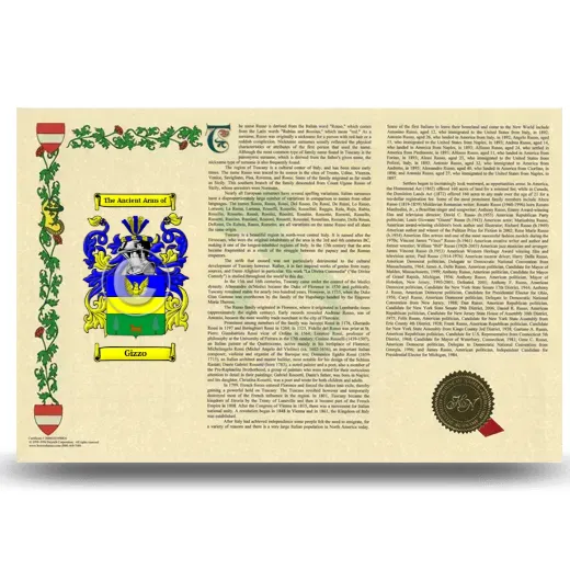 Gizzo Armorial History Landscape Style