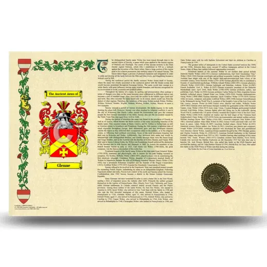 Glenne Armorial History Landscape Style