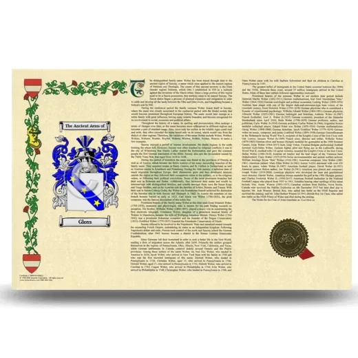 Gloss Armorial History Landscape Style