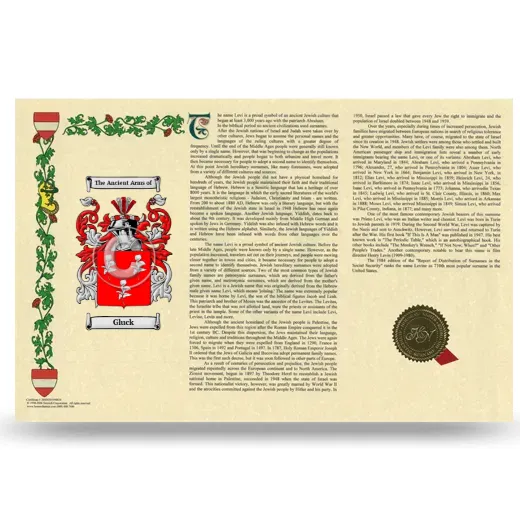 Gluck Armorial History Landscape Style