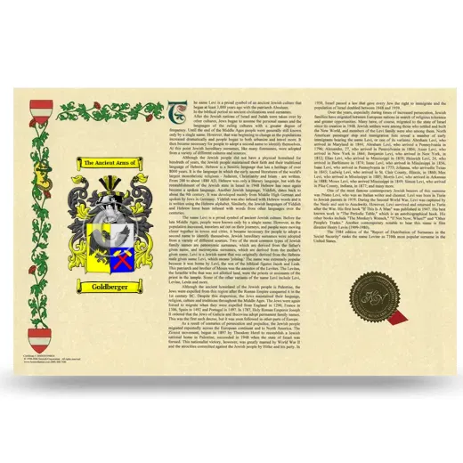 Goldberger Armorial History Landscape Style