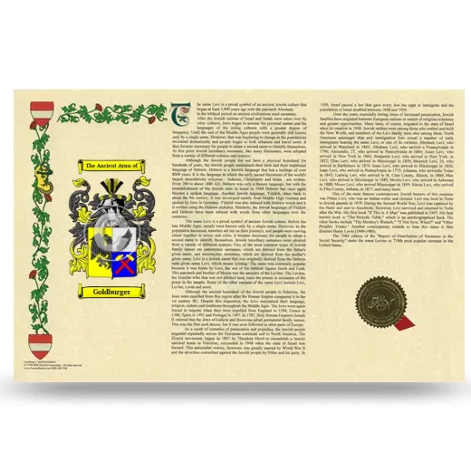 Goldburger Armorial History Landscape Style