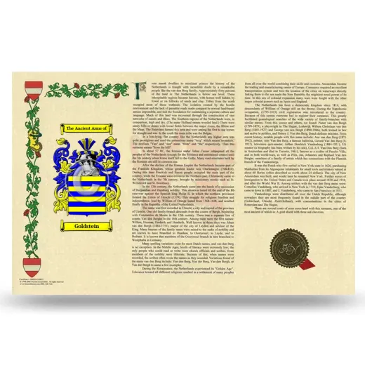 Goldstein Armorial History Landscape Style