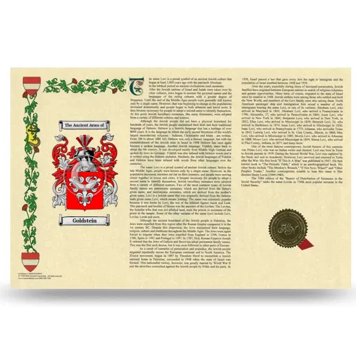 Goldstein Armorial History Landscape Style