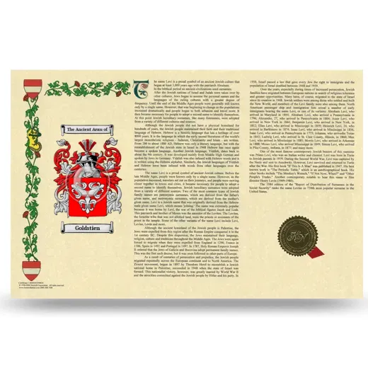 Goldstien Armorial History Landscape Style