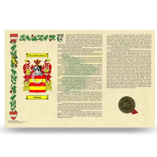 Goleng Armorial History Landscape Style