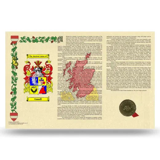 Gonell Armorial History Landscape Style