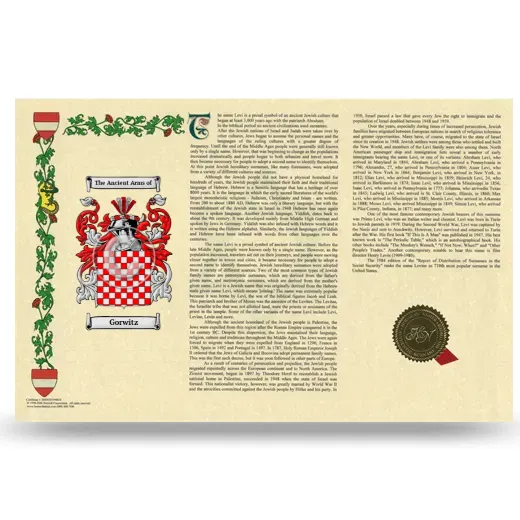 Gorwitz Armorial History Landscape Style