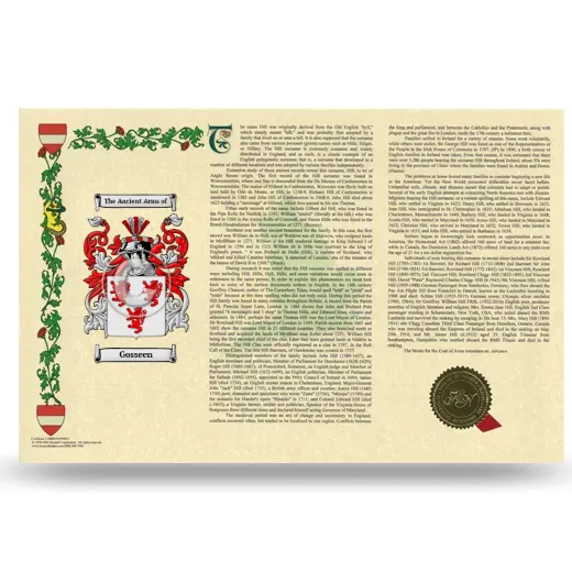 Gosseen Armorial History Landscape Style