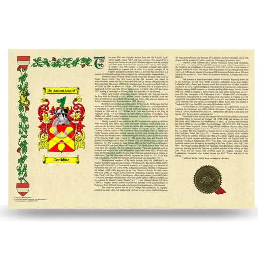 Gouldine Armorial History Landscape Style