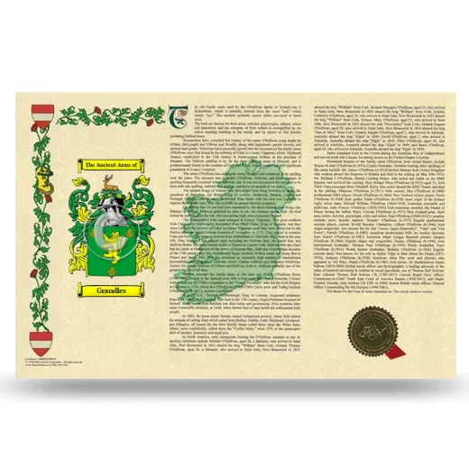Grandles Armorial History Landscape Style