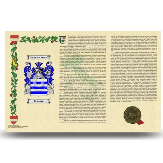 Grassini Armorial History Landscape Style