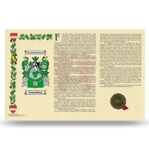 Groenenberg Armorial History Landscape Style