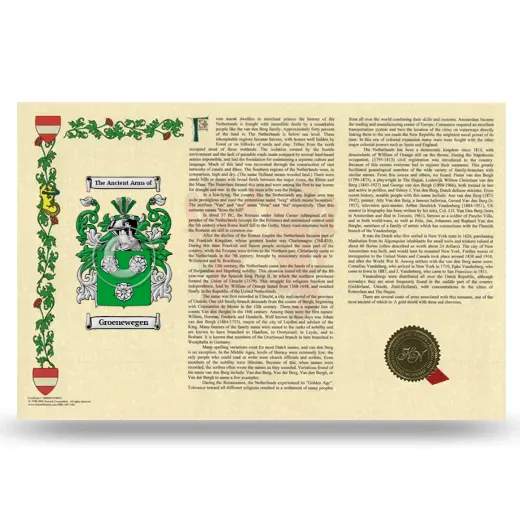 Groenewegen Armorial History Landscape Style