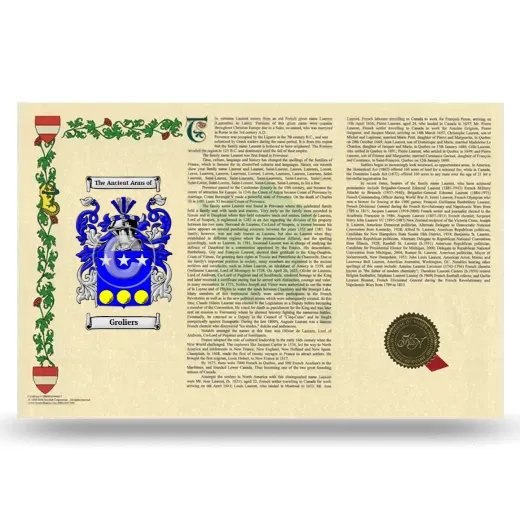 Groliers Armorial History Landscape Style
