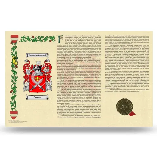Groote Armorial History Landscape Style