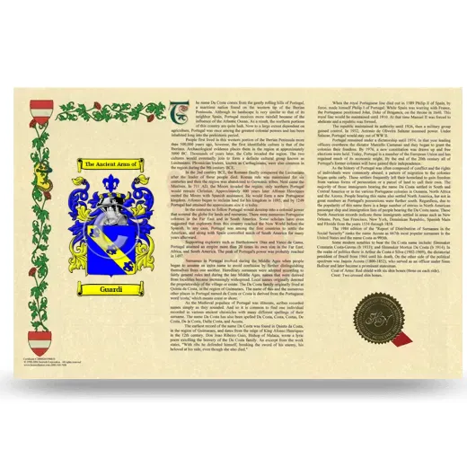 Guardi Armorial History Landscape Style