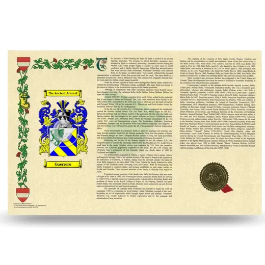 Guerrero Armorial History Landscape Style
