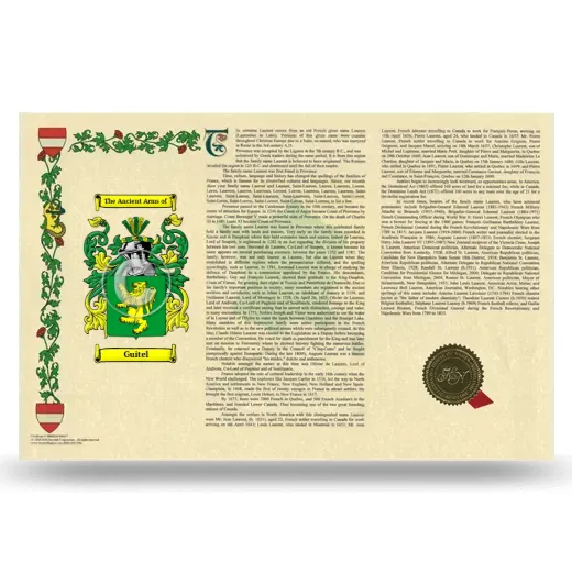 Guitel Armorial History Landscape Style