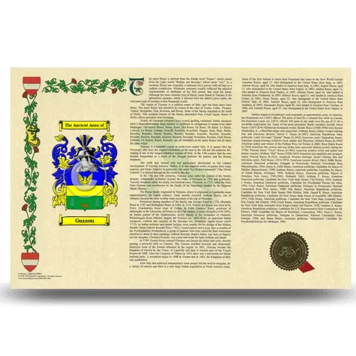 Guzzon Armorial History Landscape Style