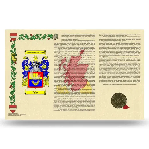 Gylys Armorial History Landscape Style