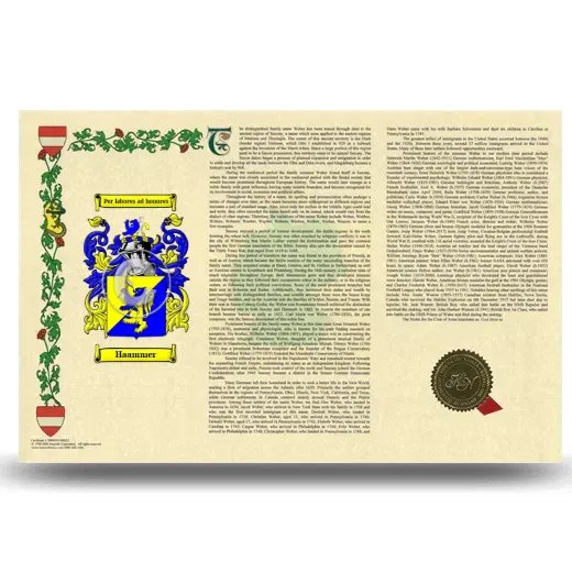 Haammer Armorial History Landscape Style