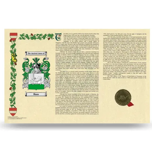 Haas Armorial History Landscape Style