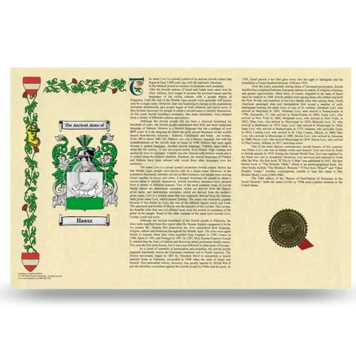 Haasz Armorial History Landscape Style