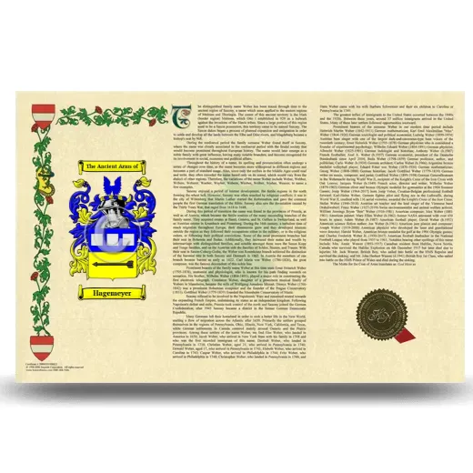 Hagemeyer Armorial History Landscape Style