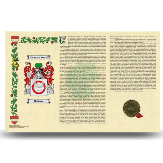 Hahmm Armorial History Landscape Style
