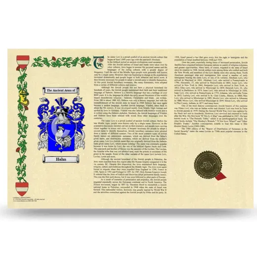 Hahn Armorial History Landscape Style