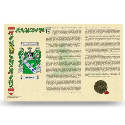 Hallibone Armorial History Landscape Style