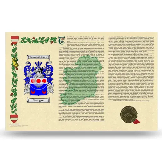 Haltigan Armorial History Landscape Style