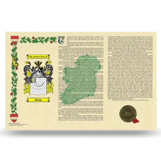 Hamp Armorial History Landscape Style