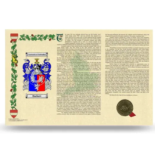 Harbutt Armorial History Landscape Style