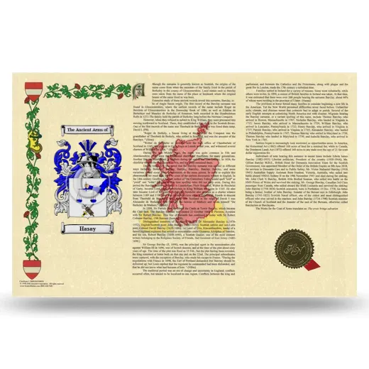 Hasay Armorial History Landscape Style