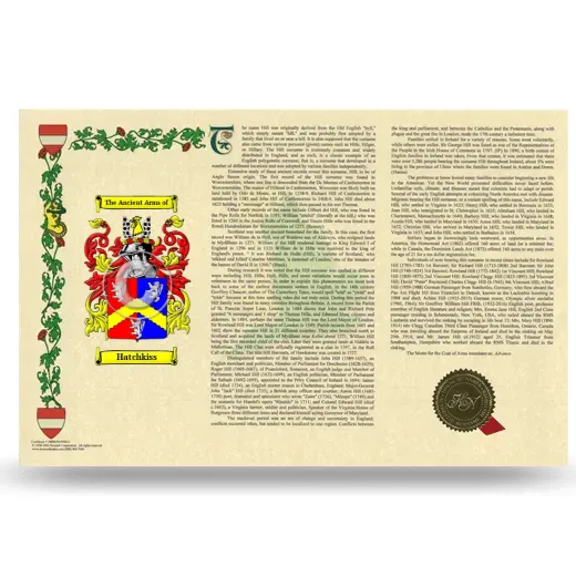 Hatchkiss Armorial History Landscape Style