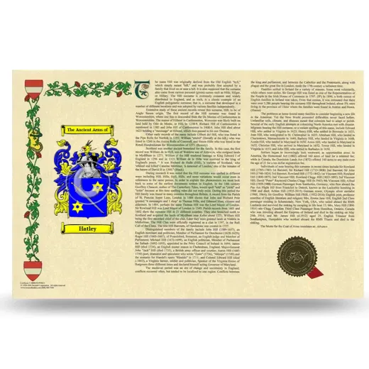 Hatley Armorial History Landscape Style