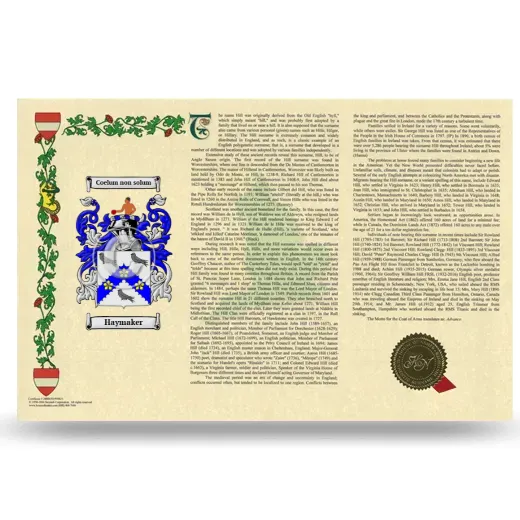 Haymaker Armorial History Landscape Style