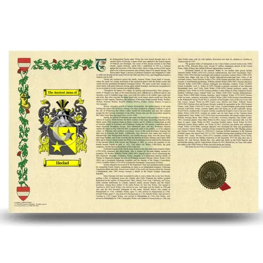 Hechel Armorial History Landscape Style