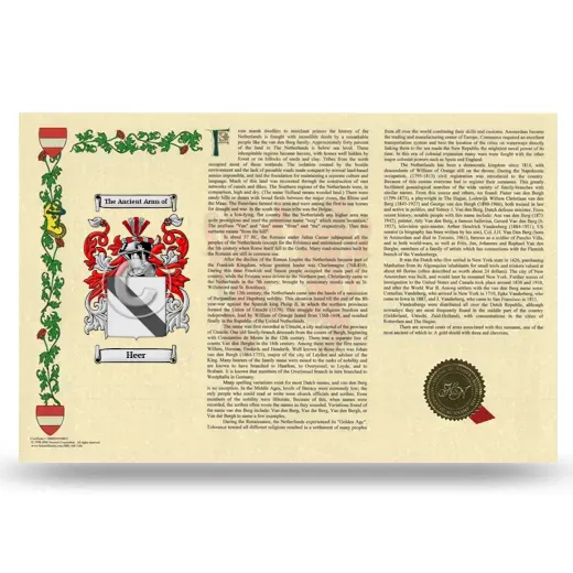 Heer Armorial History Landscape Style