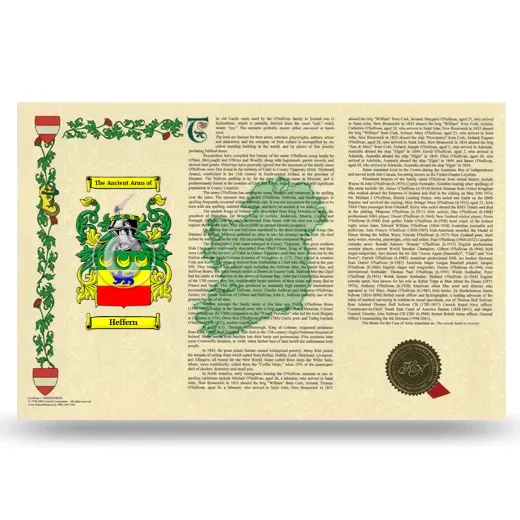 Heffern Armorial History Landscape Style