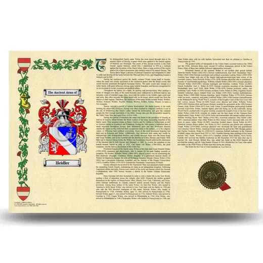 Heidler Armorial History Landscape Style