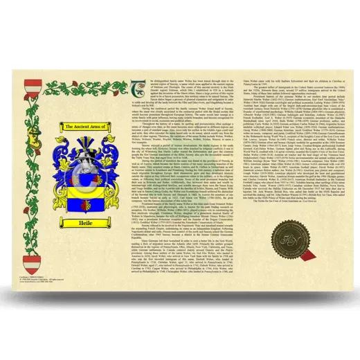 Heile Armorial History Landscape Style