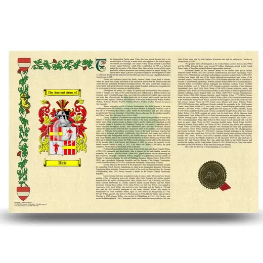 Heis Armorial History Landscape Style