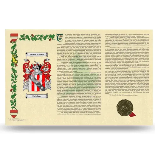 Helston Armorial History Landscape Style