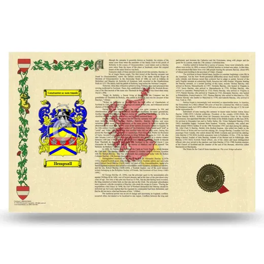 Hempsall Armorial History Landscape Style